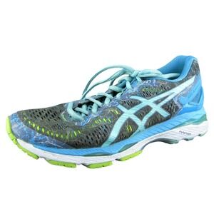 ASICS Kayano Women Sneaker Shoes Blue Synthetic Lace Up Size 8.5 Medium